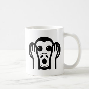 3 Wise Monkeys Kikazaru 聞かざる Hear NO Evil Coffee Mug