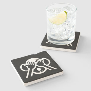 3 Wise Monkeys Mizaru 見ざる See NO Evil Emoji Stone Coaster