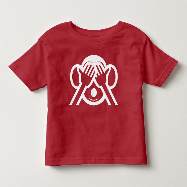 3 Wise Monkeys Mizaru 見ざる See NO Evil Emoji Toddler T-Shirt (Front)