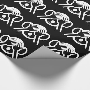 3 Wise Monkeys Mizaru 見ざる See NO Evil Emoji Wrapping Paper
