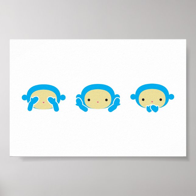 3 Wise Monkeys Poster (Front)