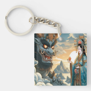 3 Wishes Oni Key Ring