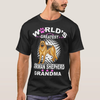 3 World's Greatest German Shepherd Grandma T-Shirt