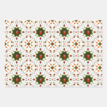 3 Wrapping paper Sheets - Ladybug Design