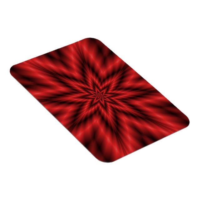 3"x4" Photo Magnet   Fuzzy Star in Red (Right Side)