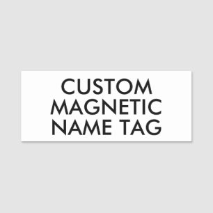 3" x 1.25" Custom Magnetic Name Tag Blank Template