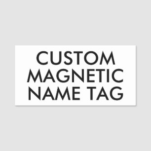 3" x 1.5" Custom Magnetic Name Tag Blank Template