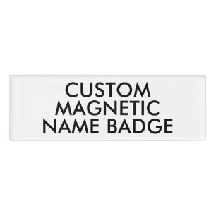3" x 1" Personalised Magnetic Name Badge Blank