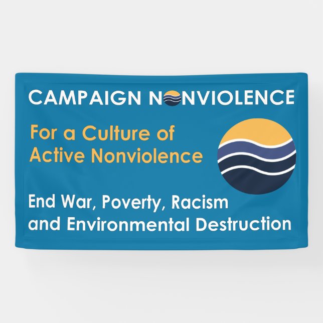 3' x 5' Campaign Nonviolence Banner (Horizontal)