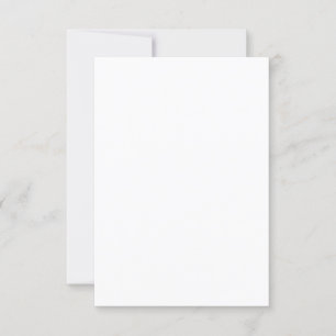 3" x 5" Squared Corner Style Wedding Invitation