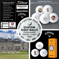3 x Custom Photo Logo Callaway Warbird Golf Balls