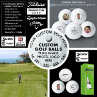 3 x Custom Photo Logo Srixon Soft Feel Golf Balls