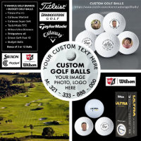 3 x Custom Photo Logo Wilson Ultra 500 Golf Balls