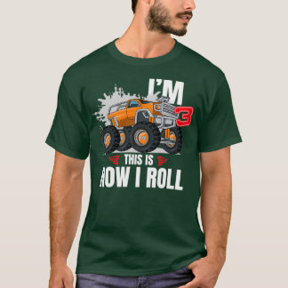 3 Year Old Monster Truck 3th Birthday 2 T-Shirt
