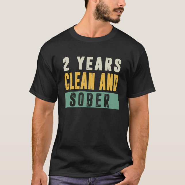 3 Years Clean and Sober Recovery Sobriety Addictio T-Shirt (Front)