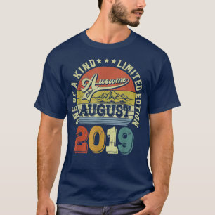 3 Years Old Gifts Awesome Since August 2019 3rd Bi T-Shirt