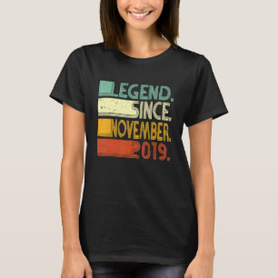 3 Years Old  Legend Since November 2019 3rd Birthd T-Shirt