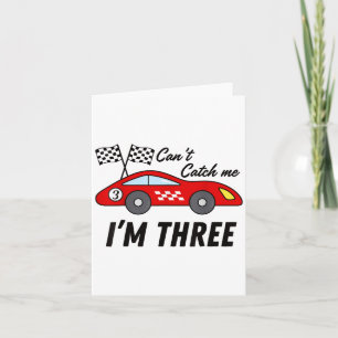 3 Yr Old Race Car Exotic Car Birthday Cant Catch M Card