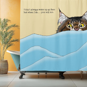 3amWake-Up! Shower Curtain
