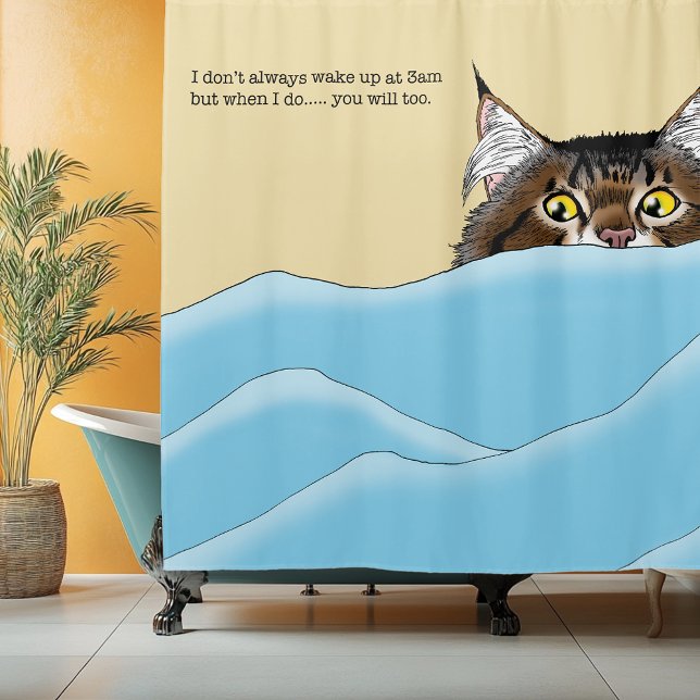 3amWake-Up! Shower Curtain (Creator Uploaded)