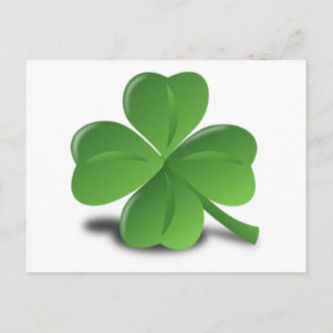 3D 4 Leaf Clover Postcard