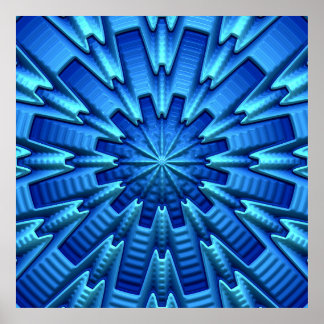 3D Abstract Art 1A Poster