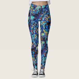3D Abstract Art 23 Leggings