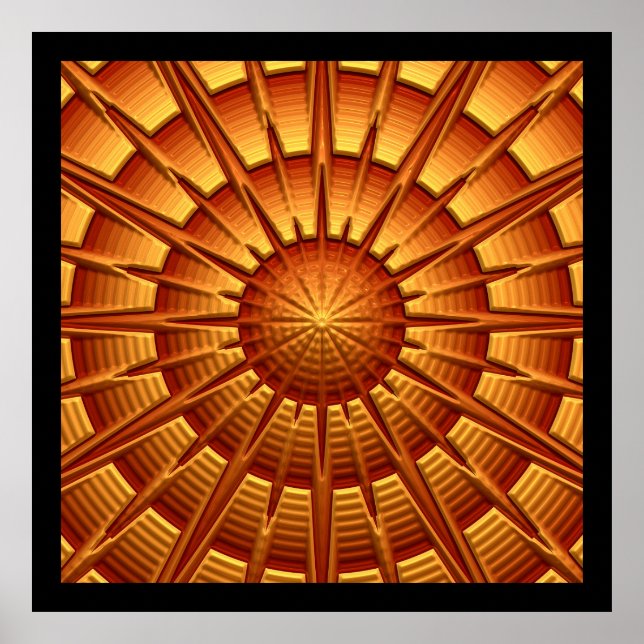 3D Abstract Art 2A Poster (Front)