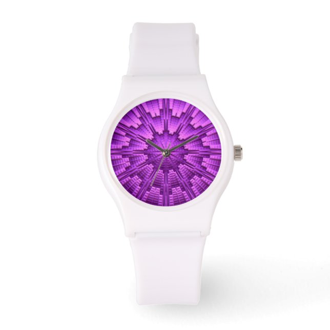 3D Abstract Art 3 Watch & Numeral Options (Front)