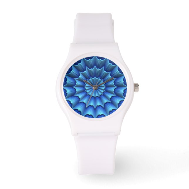 3D Abstract Art 4 Watch & Numeral Options (Front)