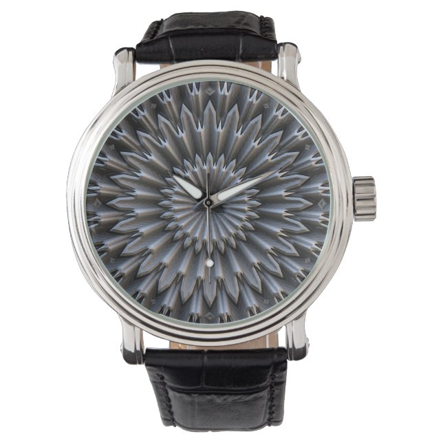 3D Abstract Art 7 Watch & Numeral Options (Front)