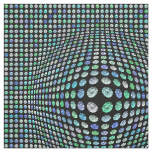 3D Abstract Art 9B Custom Fabrics Fabric