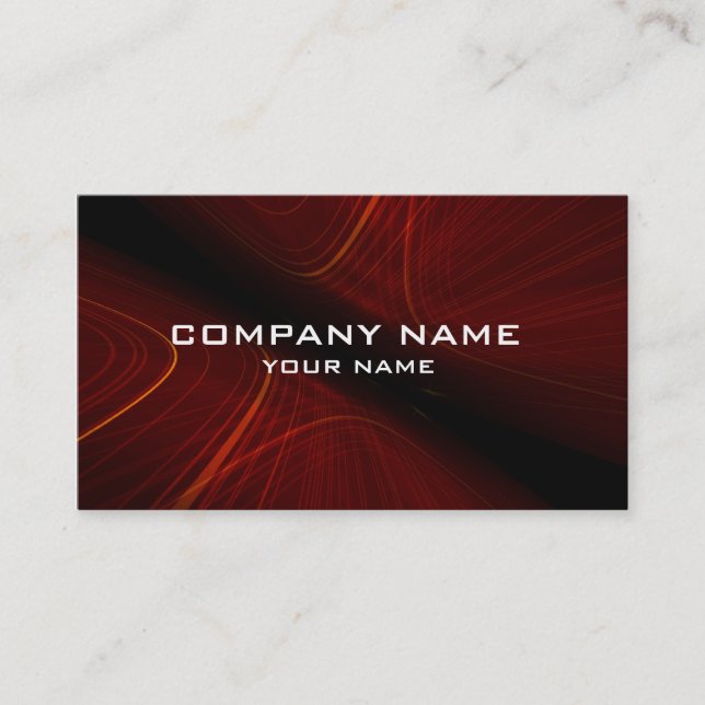3d abstract business card (Front)