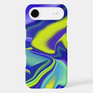 3D Abstract in green blue purple