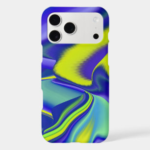 3D Abstract in green blue purple