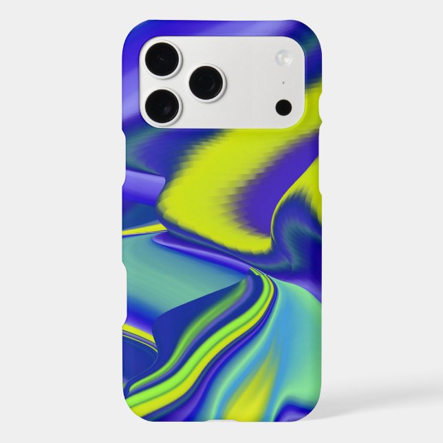 3D Abstract in green blue purple (Back)