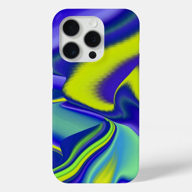 3D Abstract in green blue purple Case-Mate iPhone Case (Back)