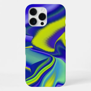3D Abstract in green blue purple iPhone 16 Pro Max Case