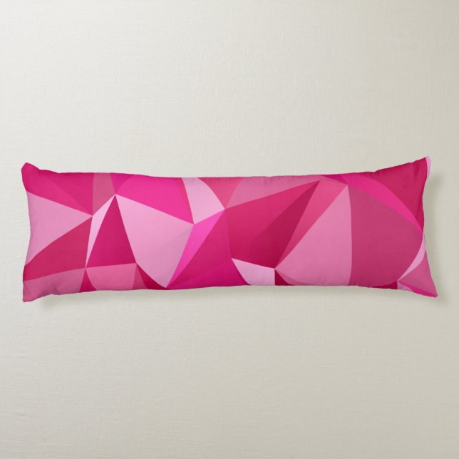3D Abstract pink pattern Body Cushion (Back)