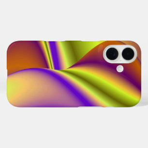 3D Abstract Rainbow Art iPhone 16 Case