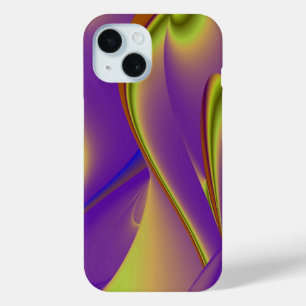 3D Abstract Rainbow Art iPhone 15 Case