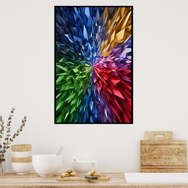 3D Accented Jewel Artwork Poster (Kitchen)