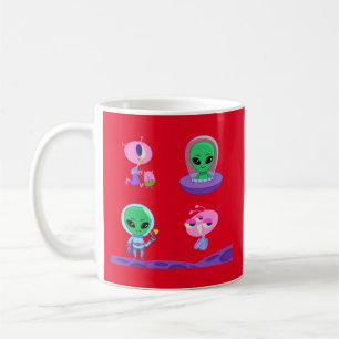 3D Alien Character Design Coffee Mug