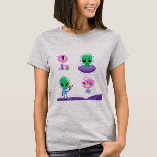 3D Alien Character Design T-Shirt