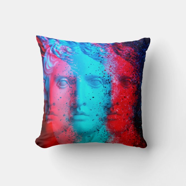 3d anaglyph effect. Covid-mutants. David Apollo. G Cushion (Front)