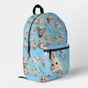 3D animal printed colourful  Backpack