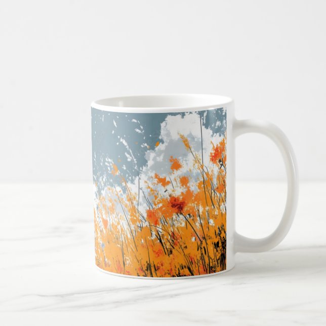 3D Art Colour Drawing Customised Coffee Mug 11 oz  (Right)