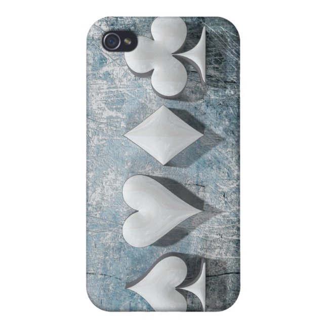 3D Artwork "Poker Suits" iPhone Case (Back)
