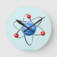 3D atom with blue core