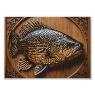 3D Australian Murray Cod Textured Print,  Photo Print